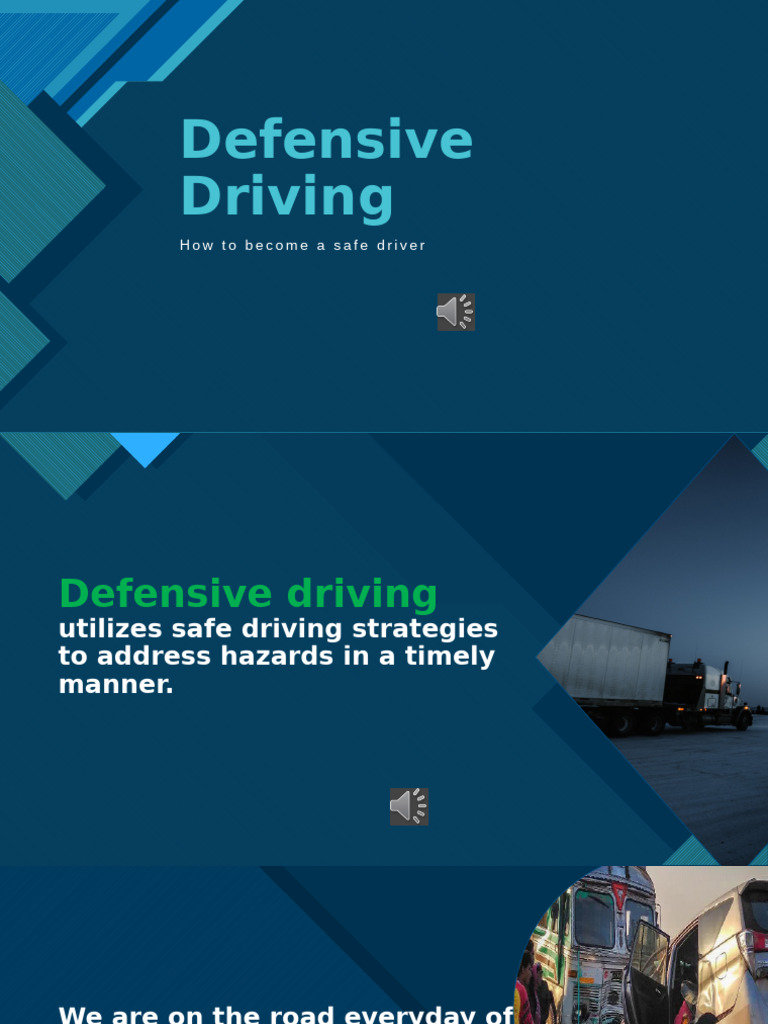 Defensive Driving Safety Tips Guide | PDF | Road Transport | Land Transport