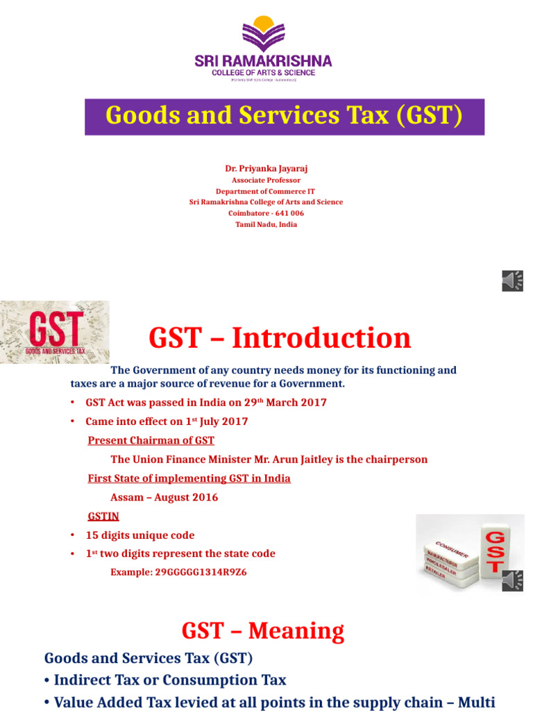 Overview of Goods and Services Tax (GST) | PDF | Value Added Tax | Taxes