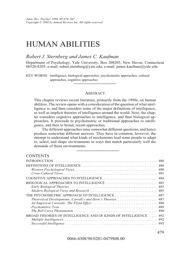 Understanding Human Intelligence Theories | PDF | Intelligence Quotient ...