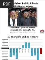 Salem-Keizer Public Schools 2012-13 Budget Message (Draft)