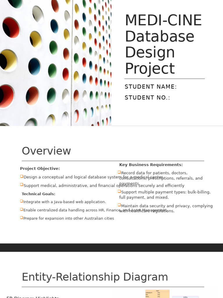 Medical Database Design Project | PDF