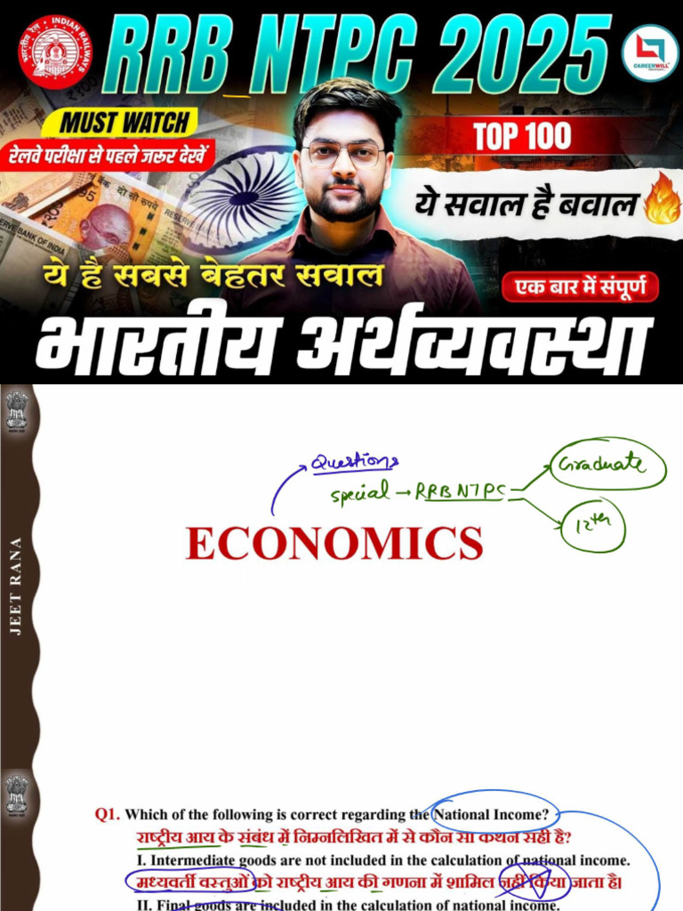 Economics 100 Jeet Rana Gs | PDF