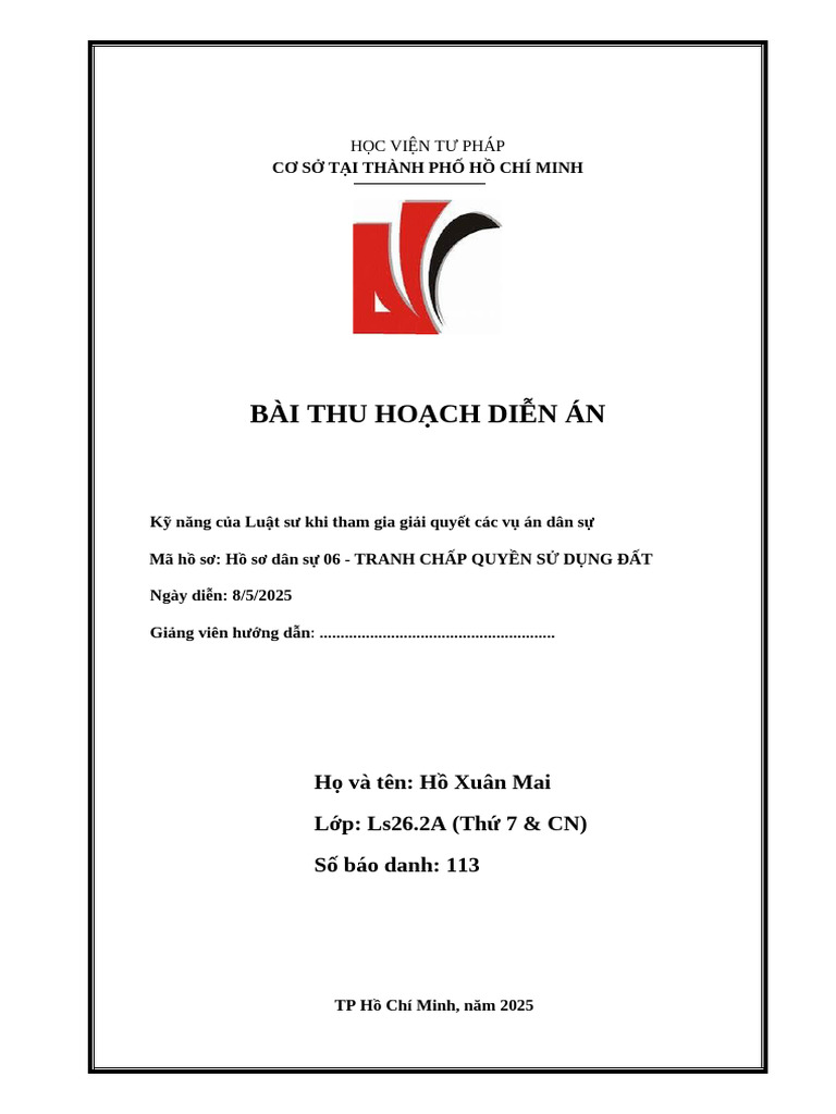 BTH XH DS06 | PDF
