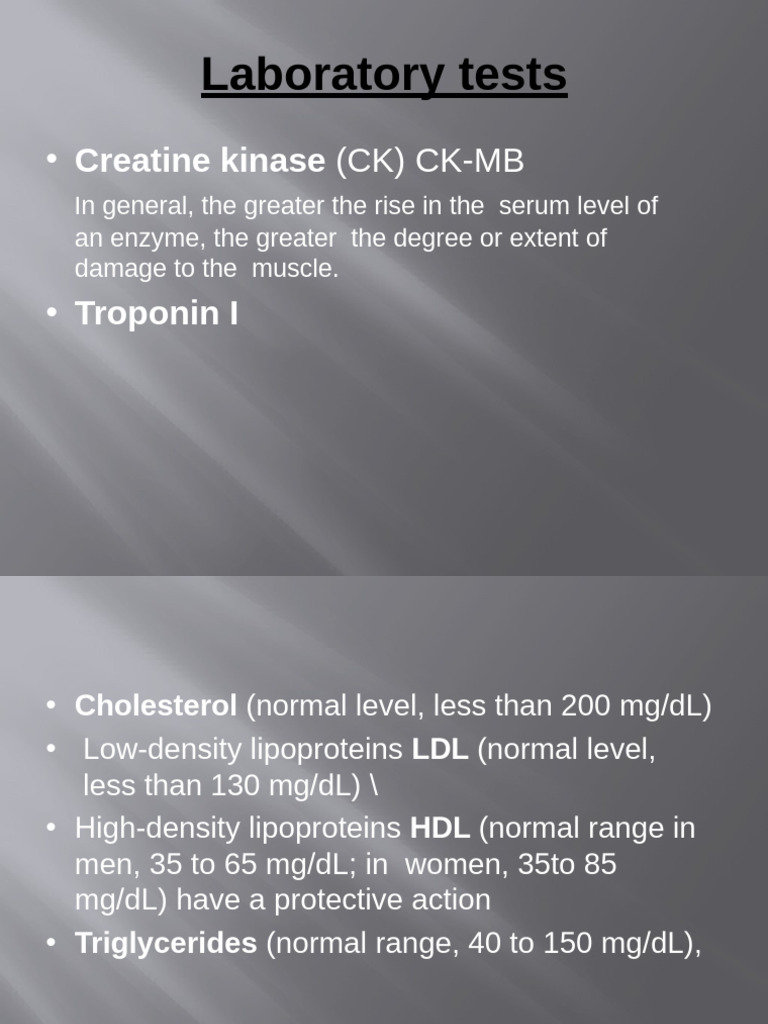 Essential Laboratory Tests for Heart Health | PDF