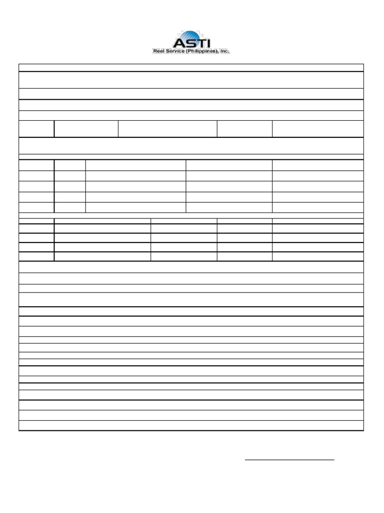E-FA1017-34 Rev. 05 Application Form | PDF