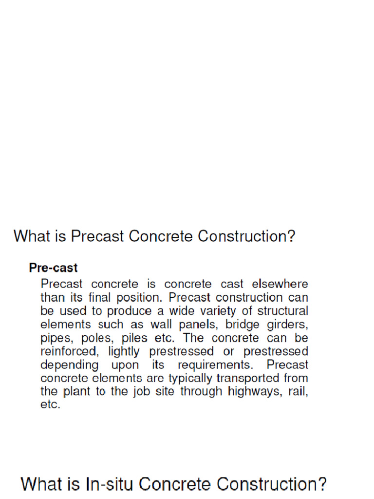 Pre Cast | PDF