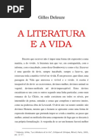Gilles Deleuze a Literatura E a Vida