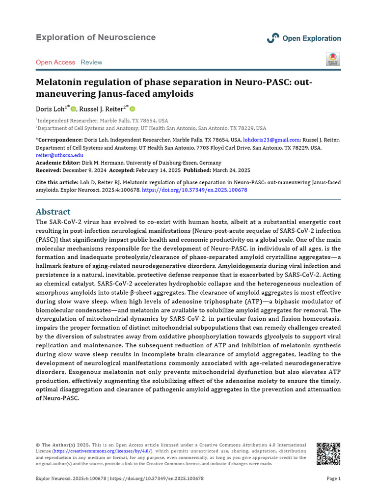 2025 Melatonin Regulation of Phase Separation in Neuro-PASC - Out ...