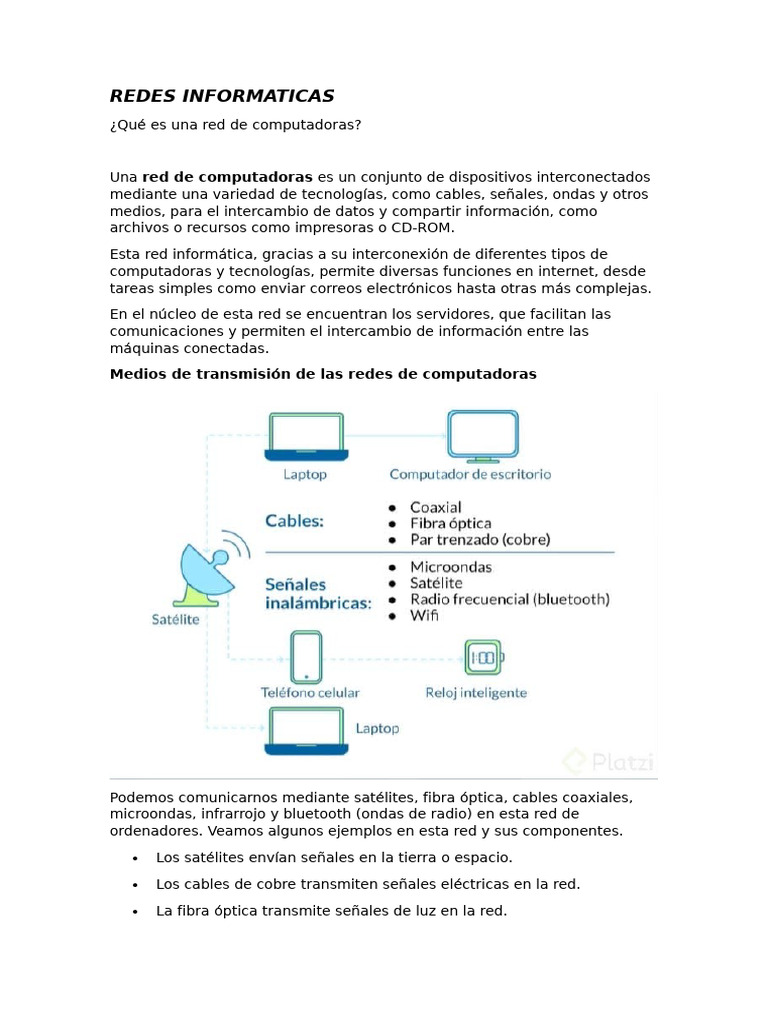 Redes Informaticas | PDF | Red de computadoras | Dirección IP