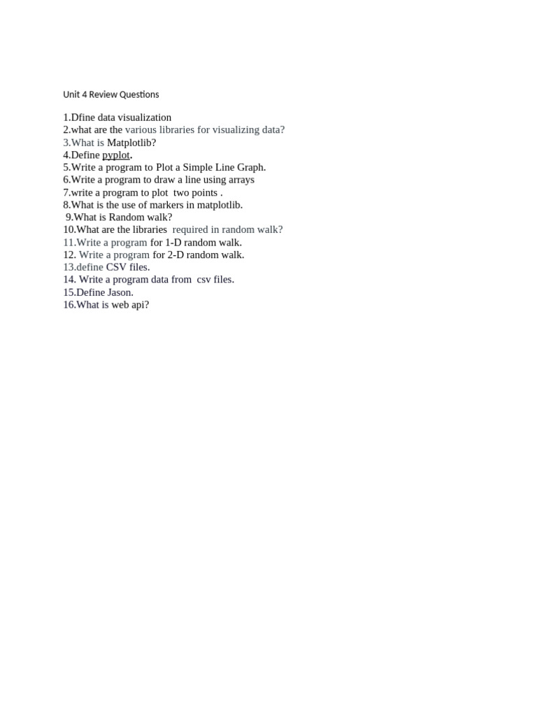Unit 4 Review Questions | PDF