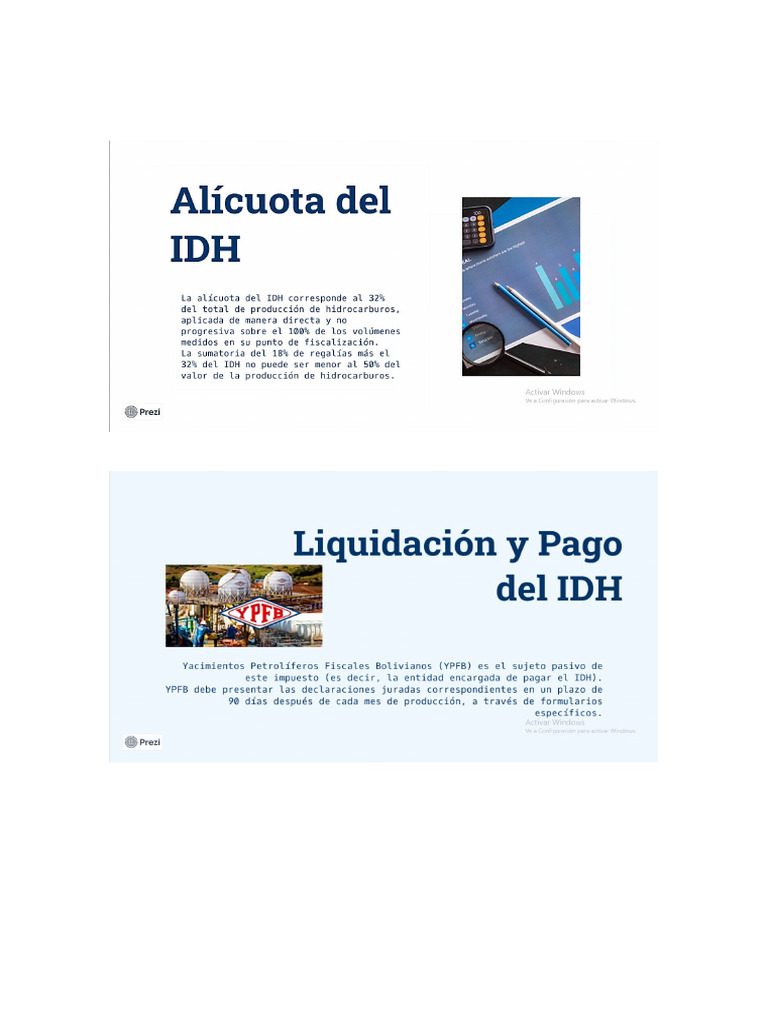 Impuestos Idh e Iehd | PDF | Impuestos | Petróleo