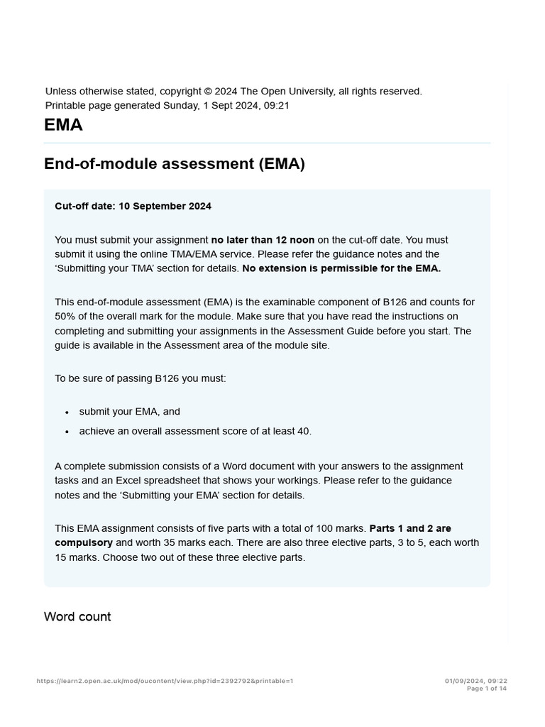 B126 EMA Submission Guidelines and Details | PDF | Regression Analysis ...
