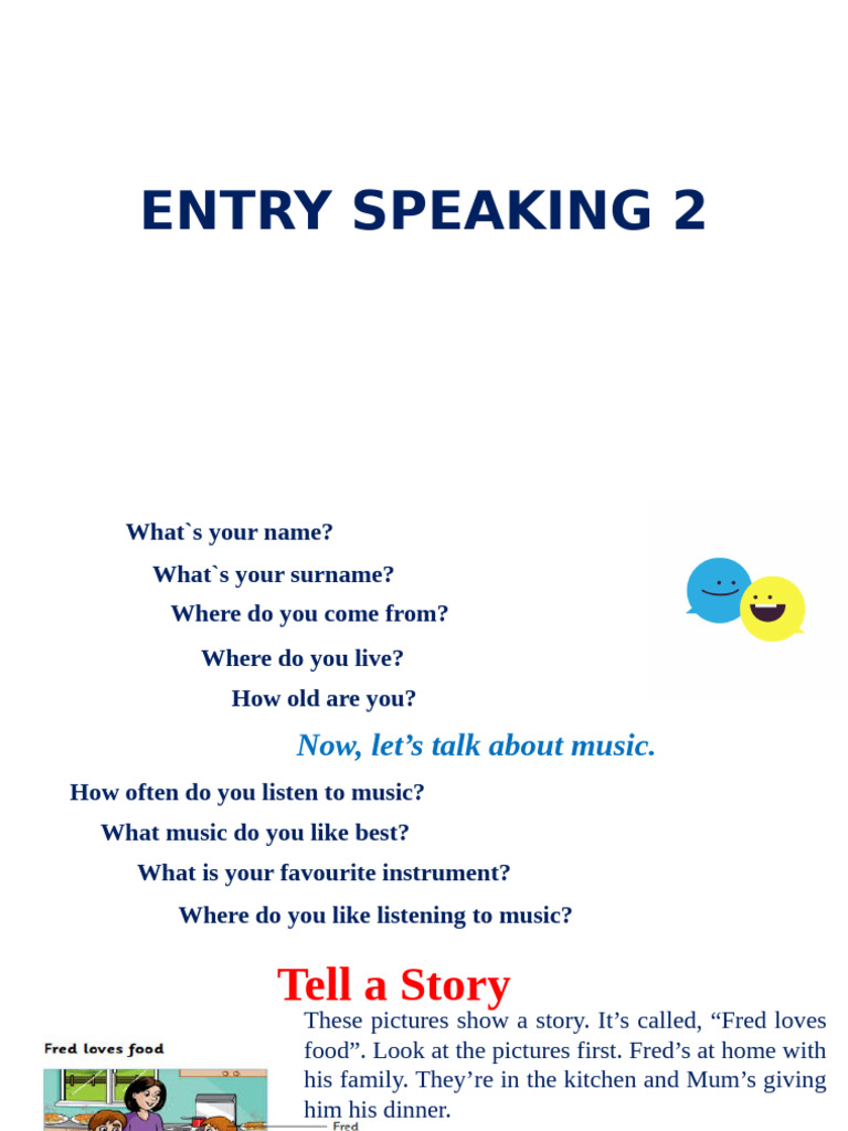 Entry Speaking 2 | PDF