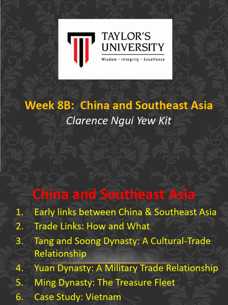 China-Southeast Asia Trade Relations | PDF | Southeast Asia | China