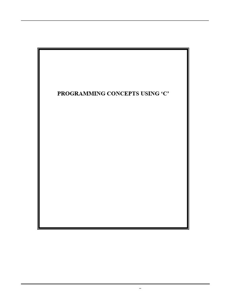 C Programming Concepts for B.Com I | PDF | Data Type | Integer ...