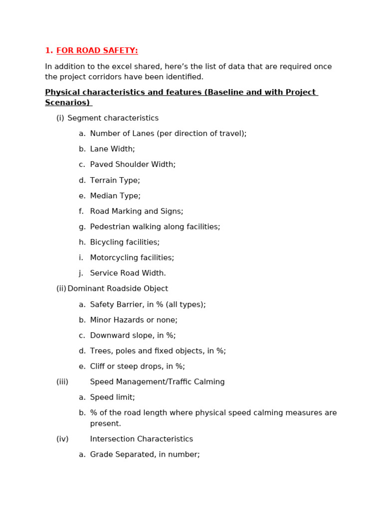 Road Safety Note | PDF