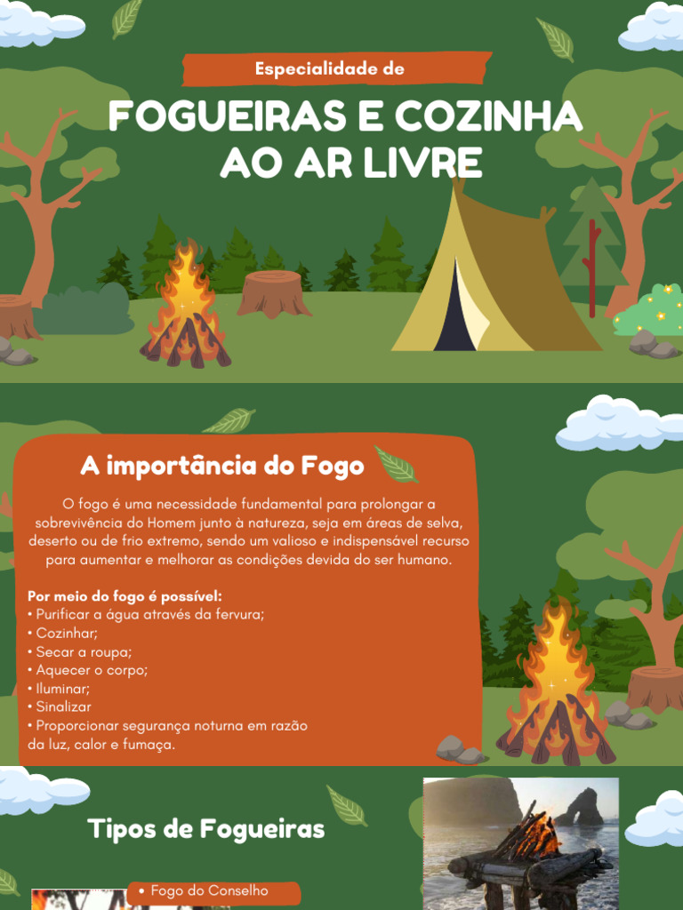Especialidade de Fogueiras e Cozinha Ao Ar Livre | PDF | Incêndios ...