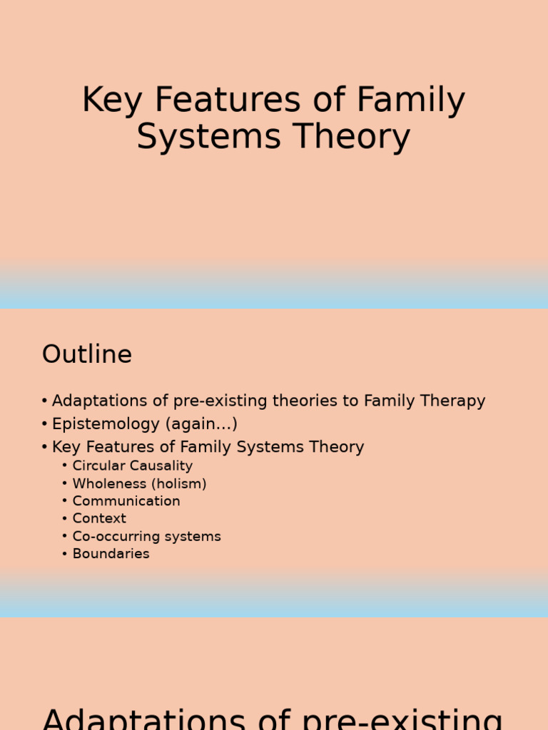 Family Systems Theory Explained | PDF | Cybernetics | System