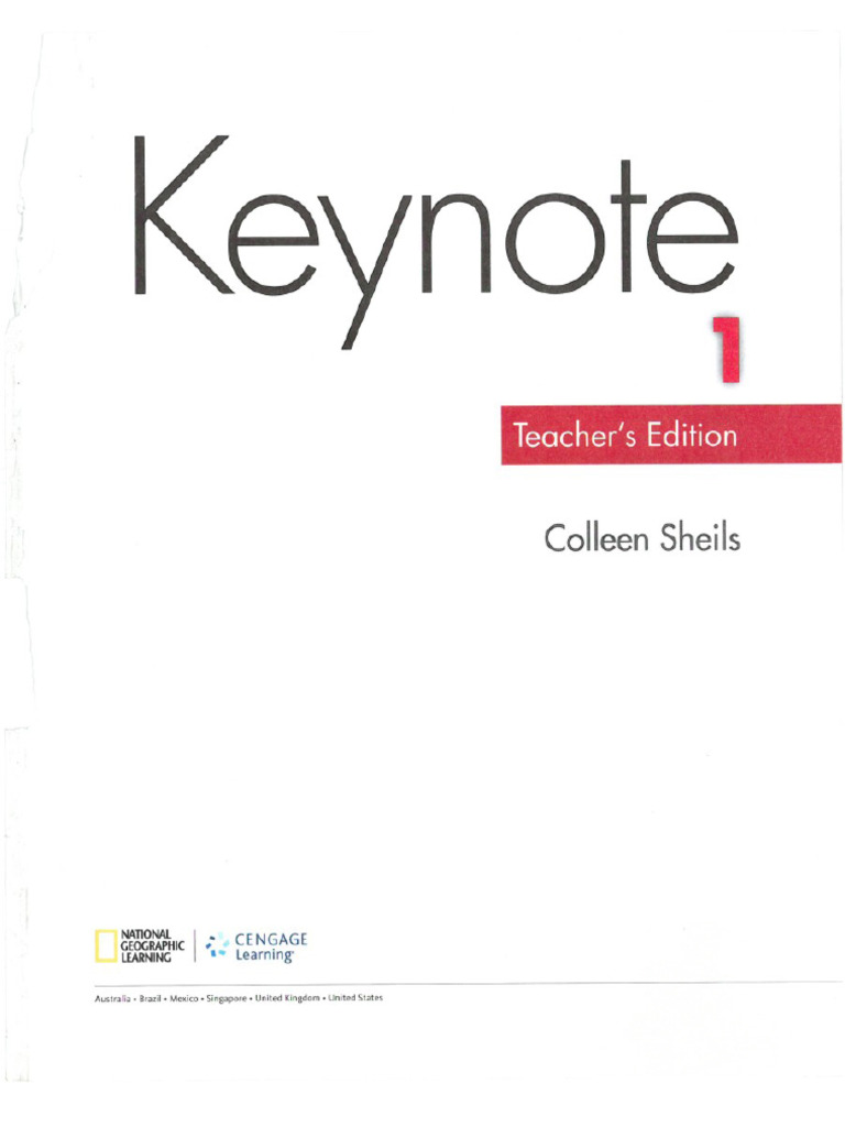Keynote 1. Teacher's Book - 2017, 174p | PDF