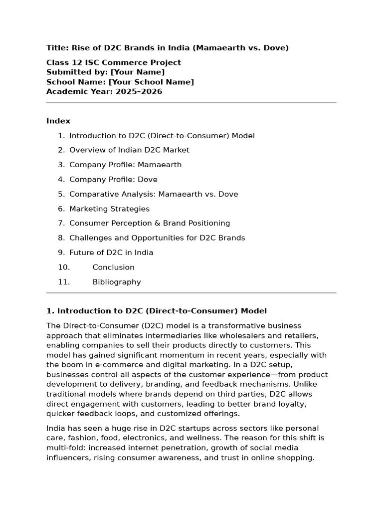 Isc Comm Project 1.000 (One) | PDF | Brand | Retail