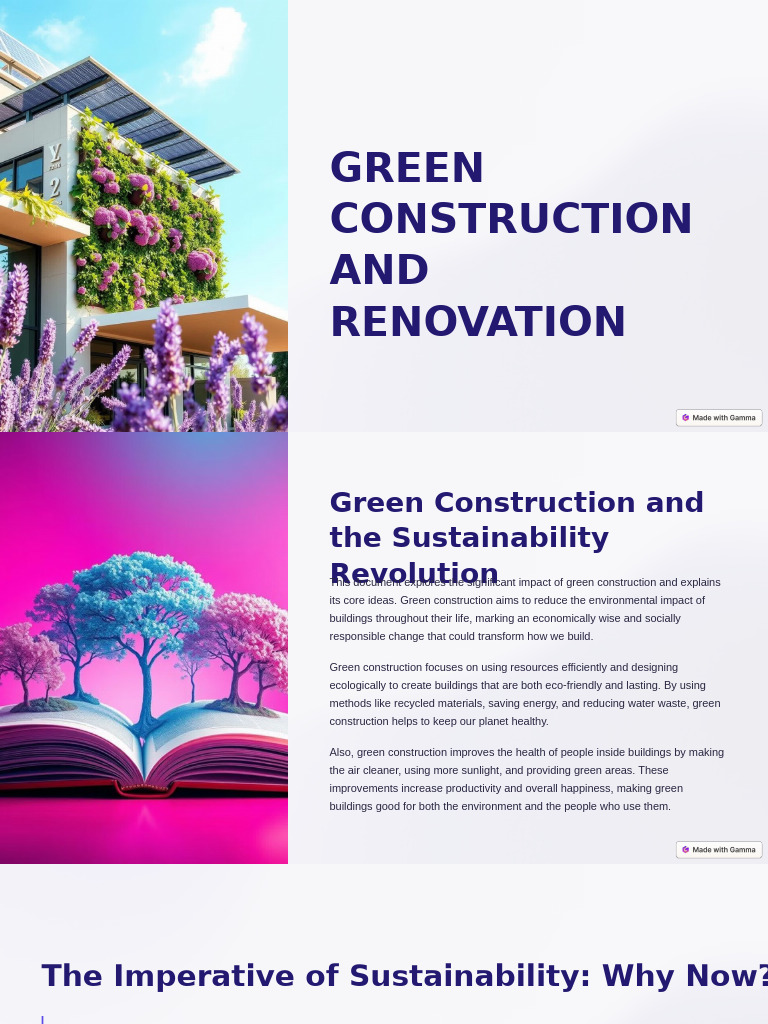 Green Construction for a Sustainable Future | PDF | Green Building ...