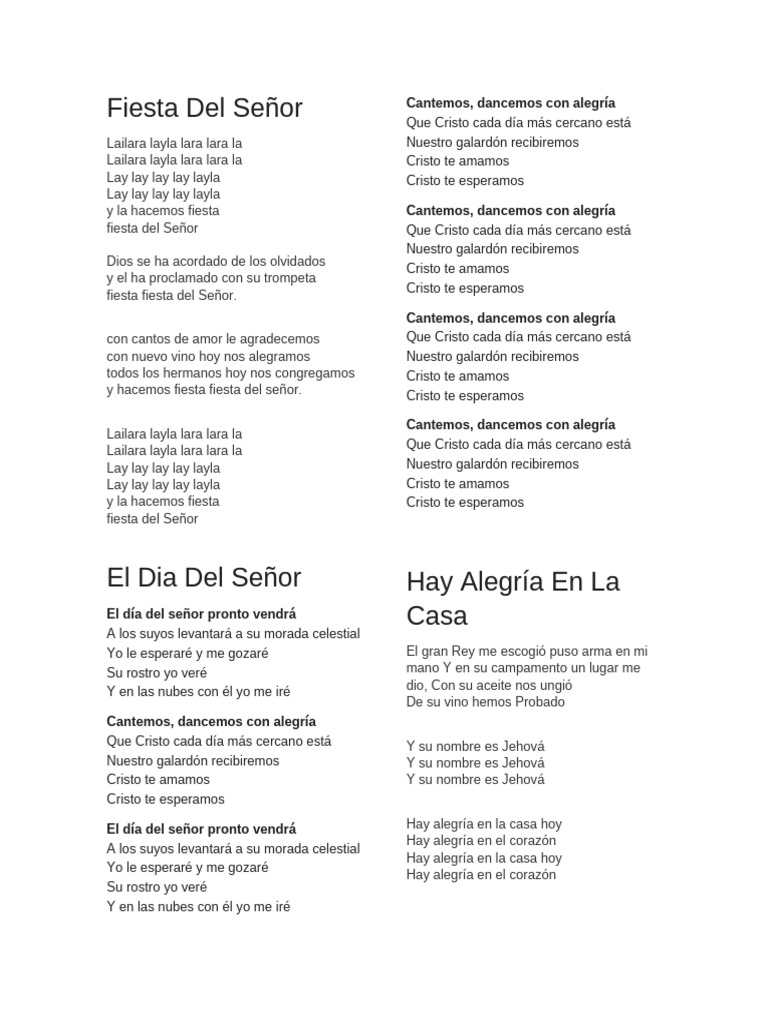 Fiesta de Alabanza y Gozo | PDF | Dios