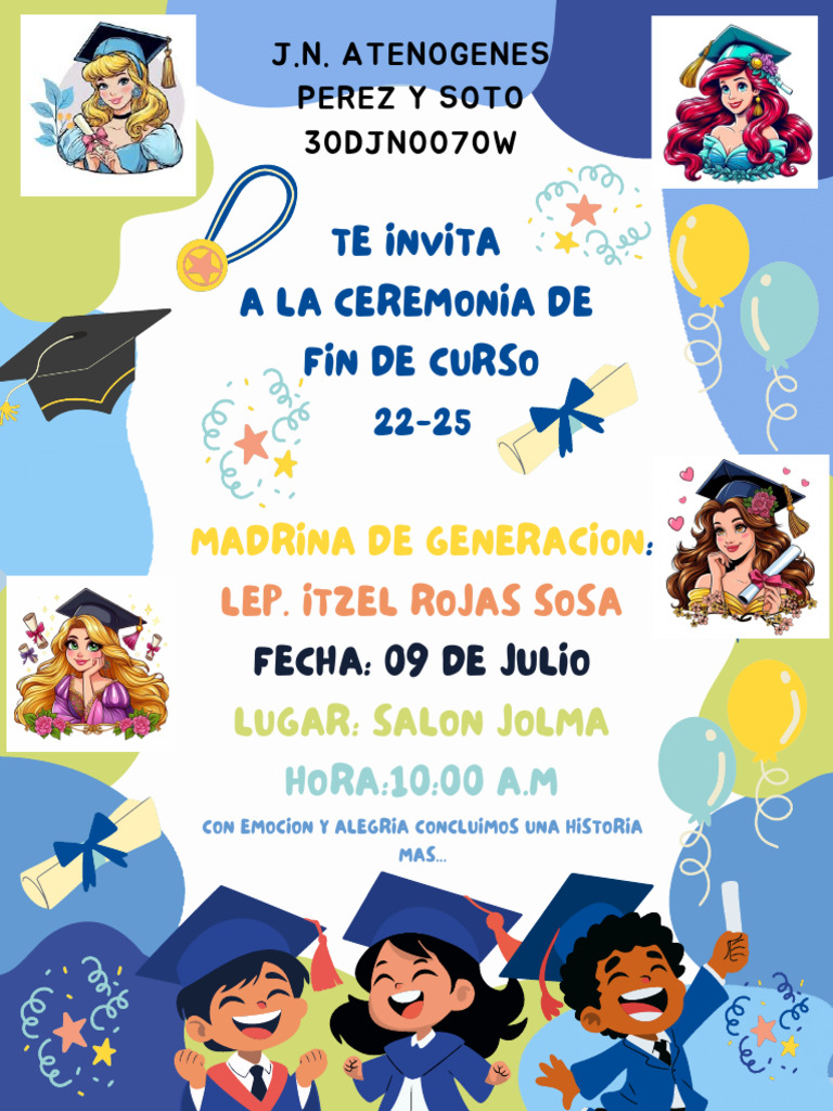 Invitacion para Graduacion 24-25 | PDF
