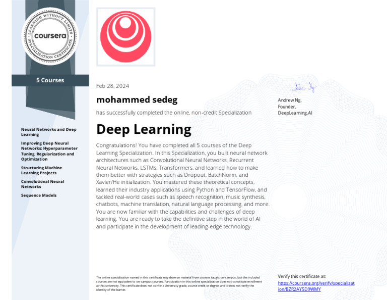 Coursera Bzr2ay5d9wmy-Deep Learning | PDF | Deep Learning | Computer ...