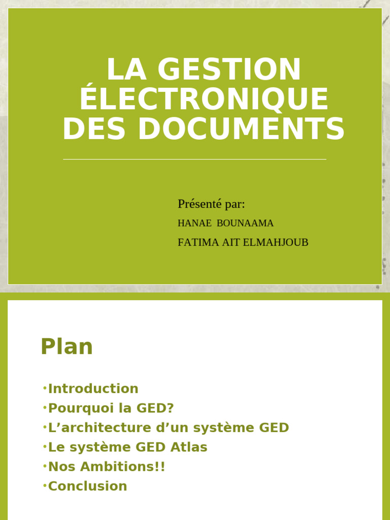 Gestion Électronique des Documents (GED) | PDF | Fichier informatique ...