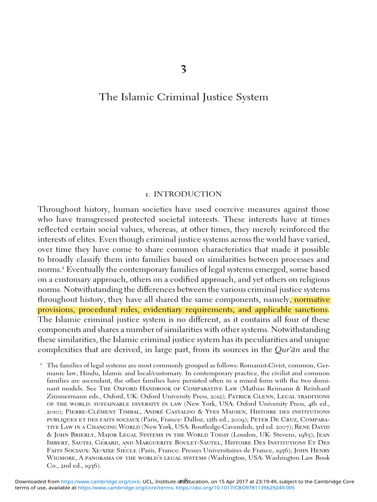Overview of Islamic Criminal Justice | PDF | Arab World | Sharia