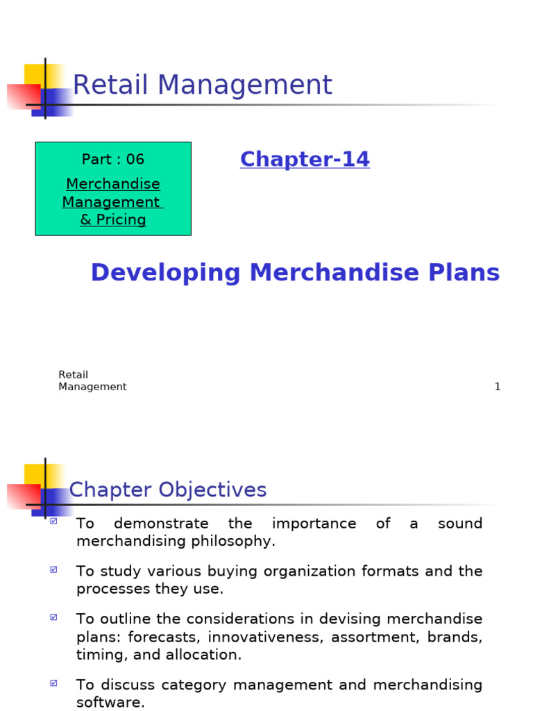 Effective Merchandise Planning Strategies | PDF | Retail | Merchandising