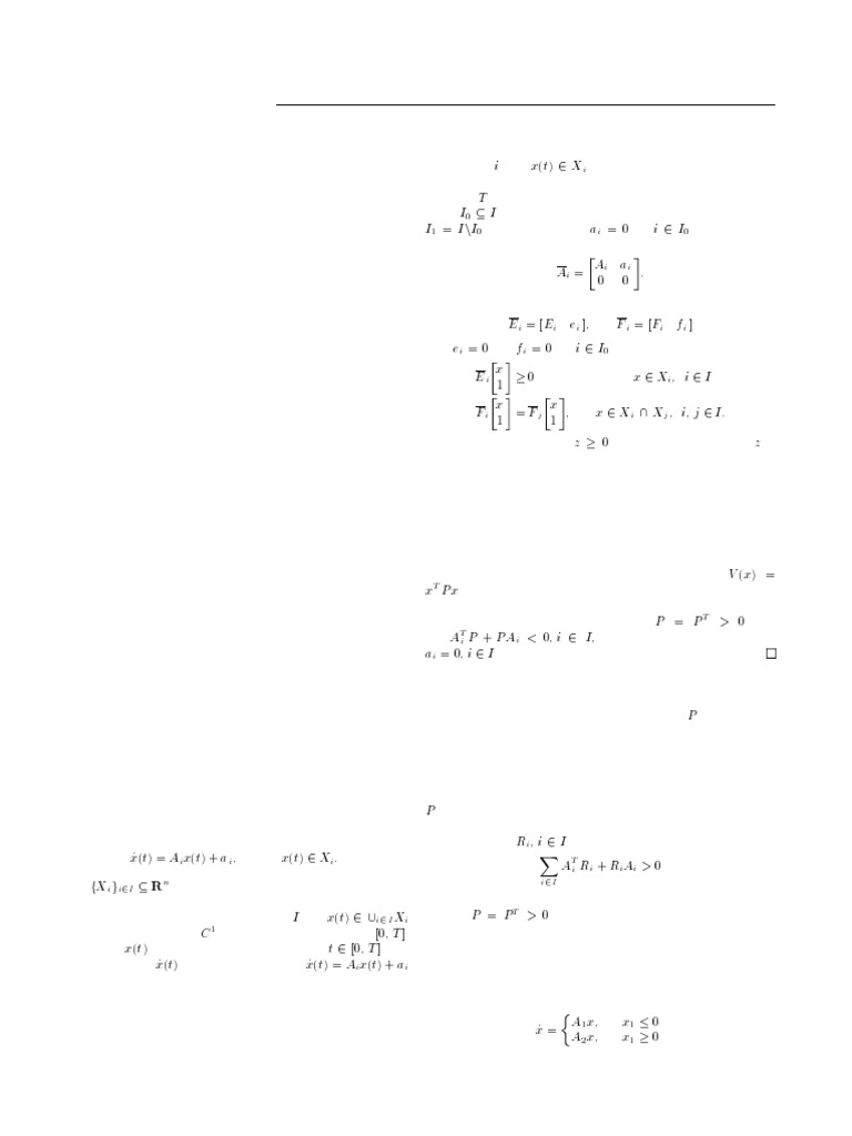 Piecewise Quadratic Lyapunov Functions | PDF | Stability Theory ...