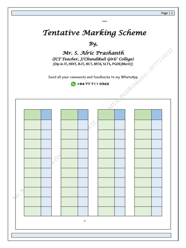 2024 O/L ICT Marking Scheme Overview | PDF | Computer File | Software ...