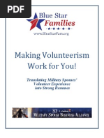 Download Making Volunteerism Work for You - Resume Builder for Military Spouses by BlueStarFamilies SN87894451 doc pdf