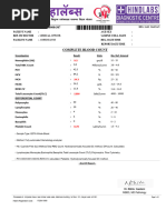 CBC Test Report Format Example Sample Template Drlogy Lab Report | PDF ...