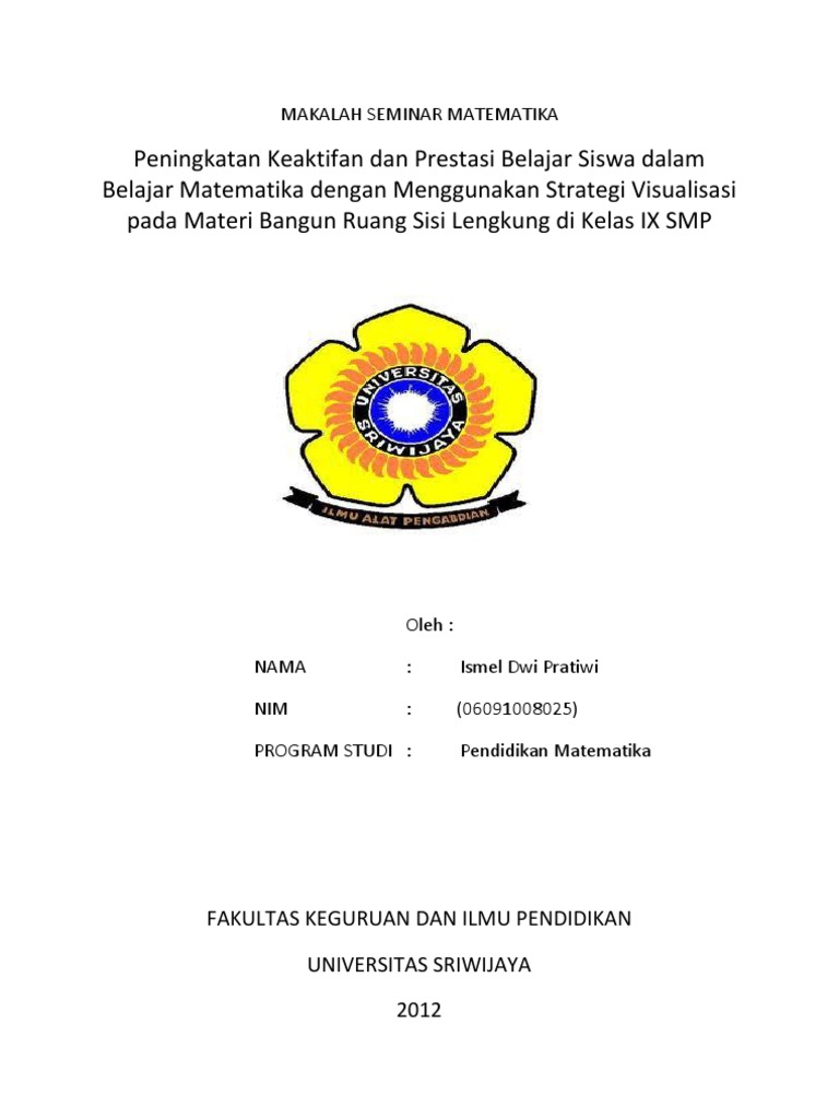Makalah Seminar Matematika