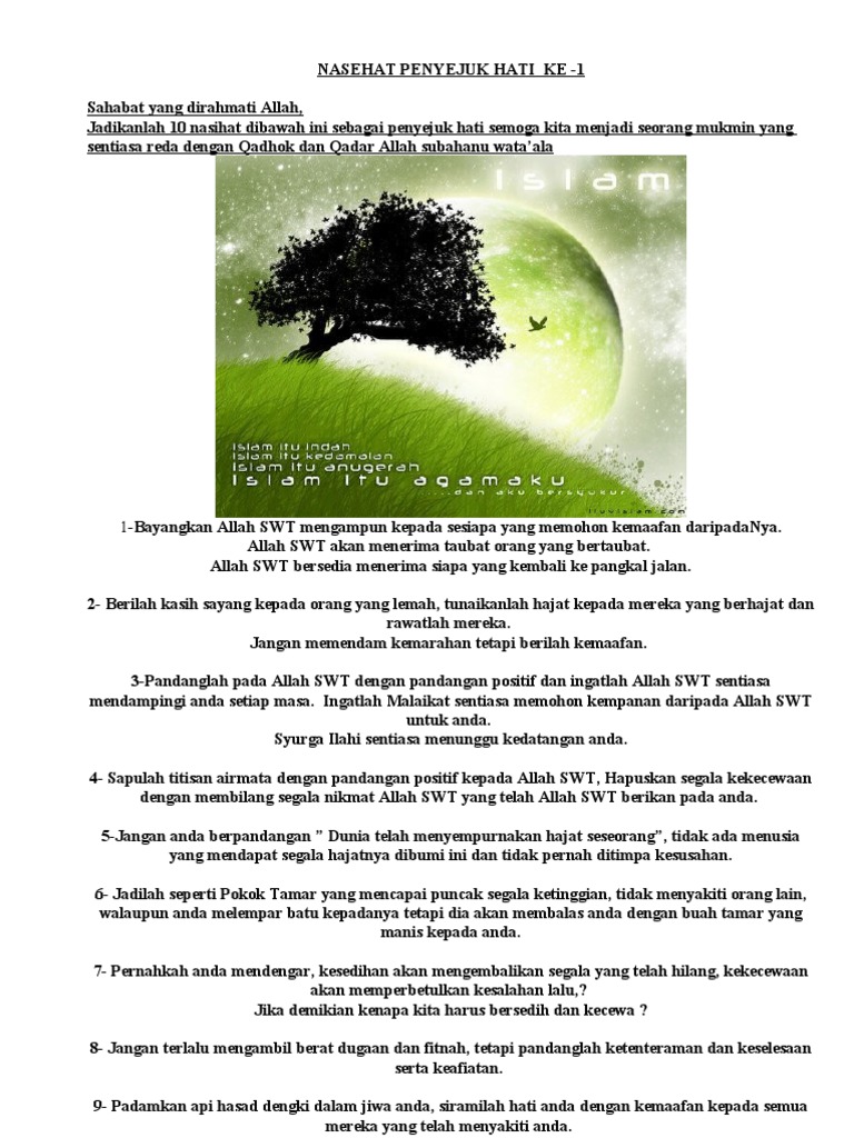 Nasehat Penyejuk Hati Pdf