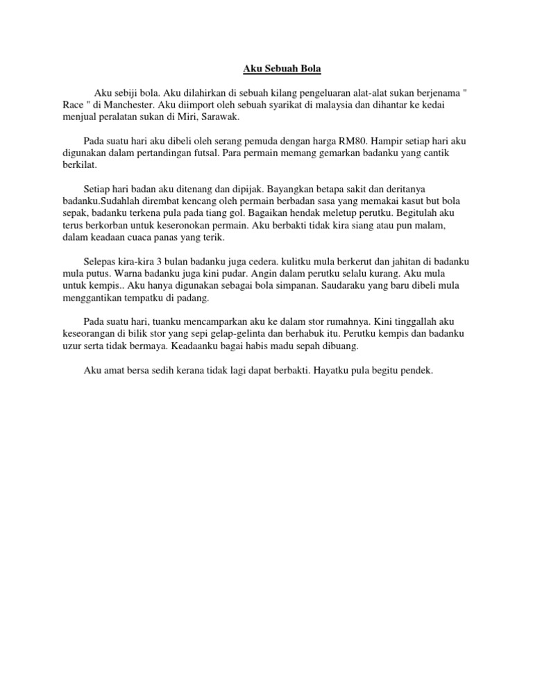 Aku Sebuah Bola