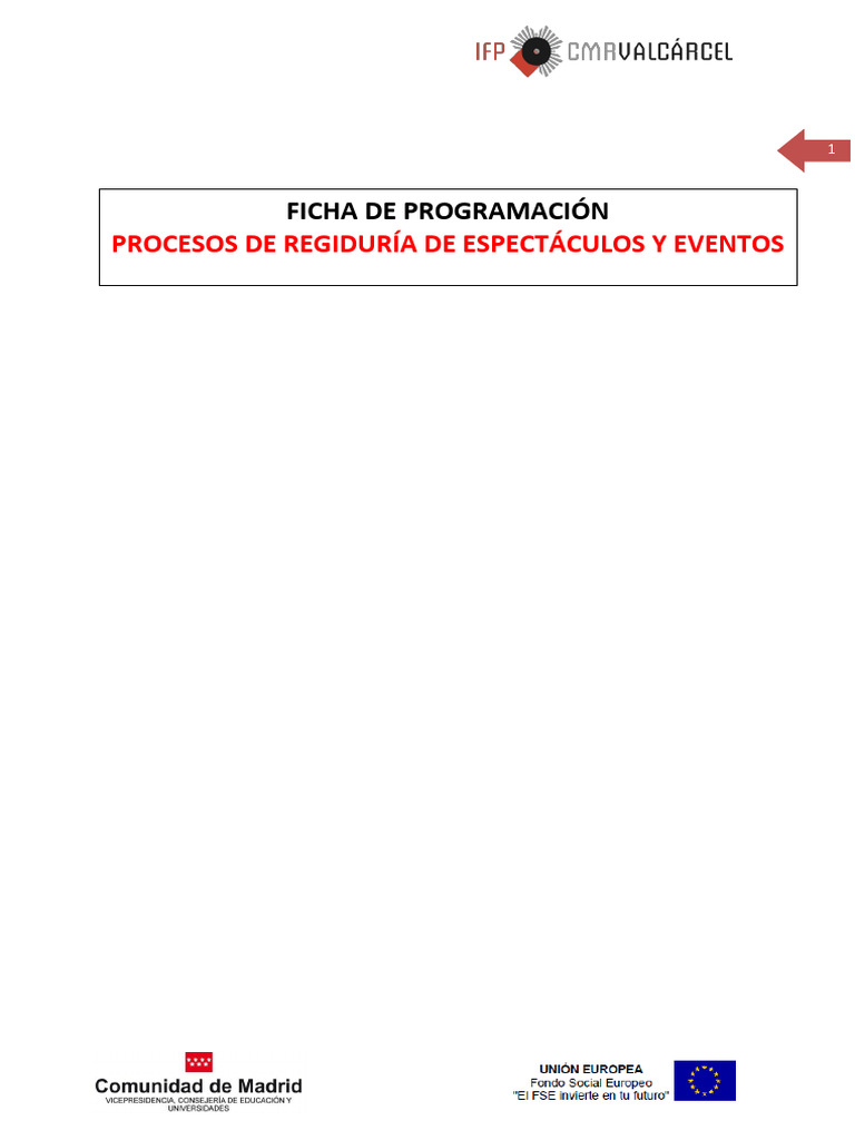 0909 - Ficha PROCESOS DE REGIDURIA 2023 24 | PDF