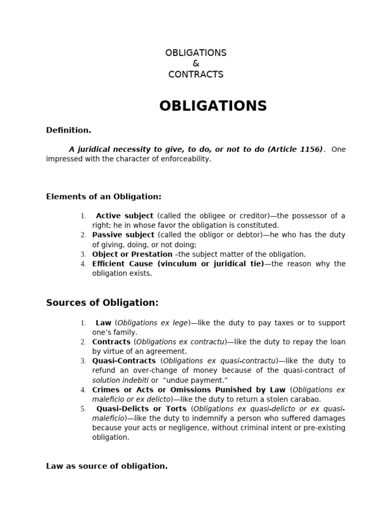 Reviewer Obligation and Contracts | PDF | Guarantee | Law Of Obligations