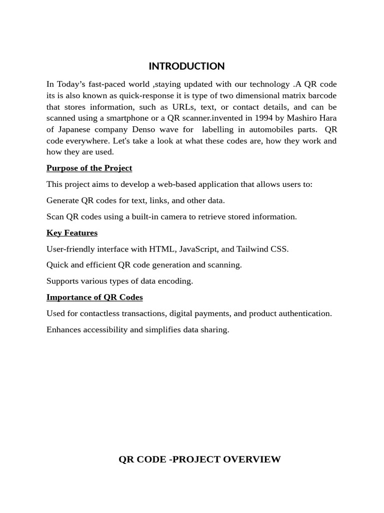 Harshitt Report | PDF | Qr Code | World Wide Web