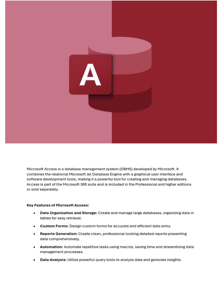 Access Presantation It | PDF | Microsoft Access | Databases