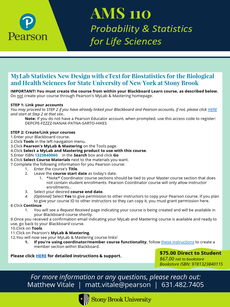 MyLab Statistics Course Setup Guide | PDF | Chess Openings | Chess