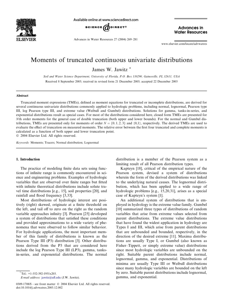 Jawitz - 2004 - Moments of Truncated Continuous Univariate ...