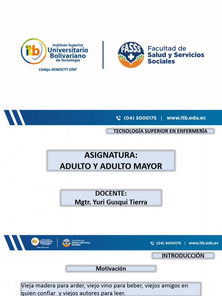Cuidados y Teorías del Adulto Mayor | PDF | Adultos | Vejez
