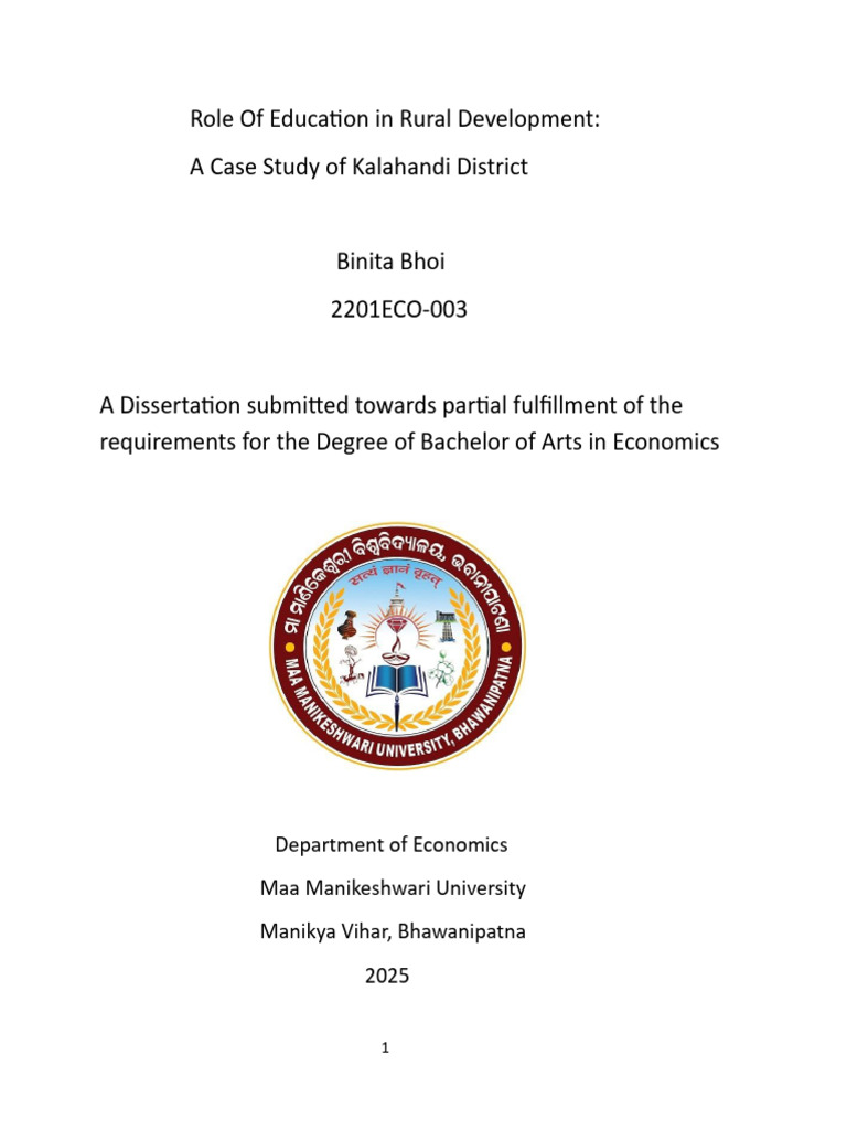 Education's Impact on Rural Development | PDF | Teachers | Literacy