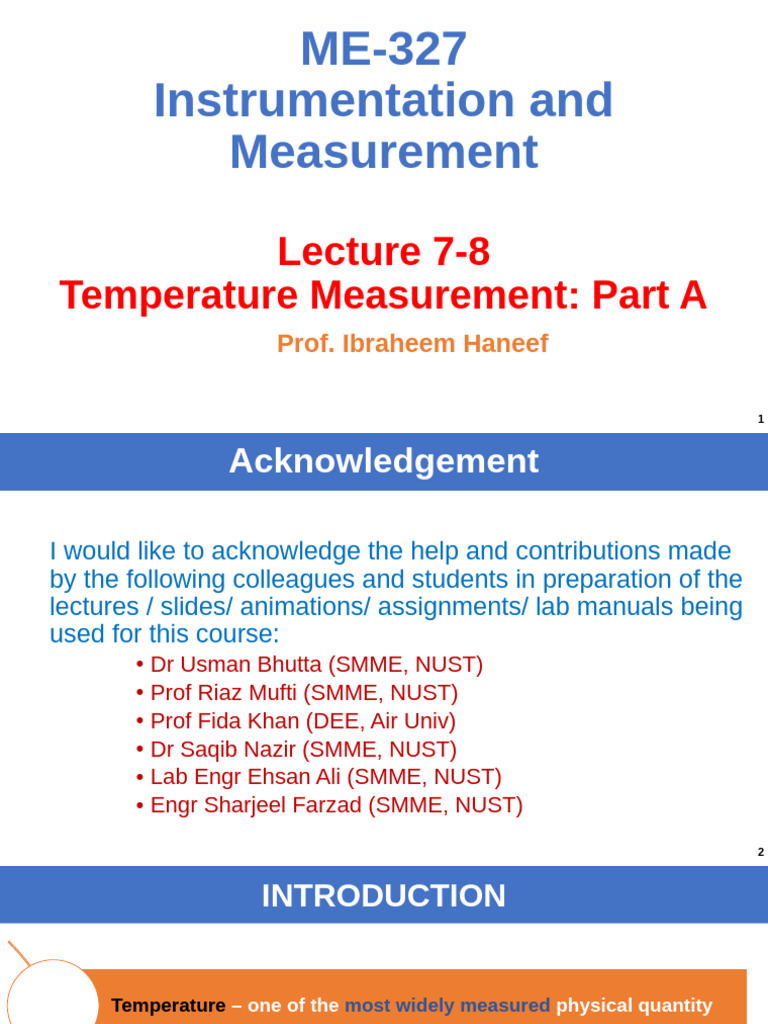 Temperature Measurement Techniques | PDF | Thermocouple | Redox