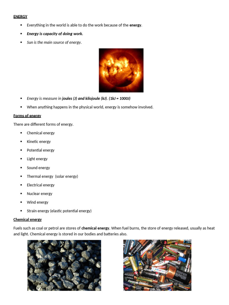 Understanding Energy: Types and Sources | PDF | Energy Development ...