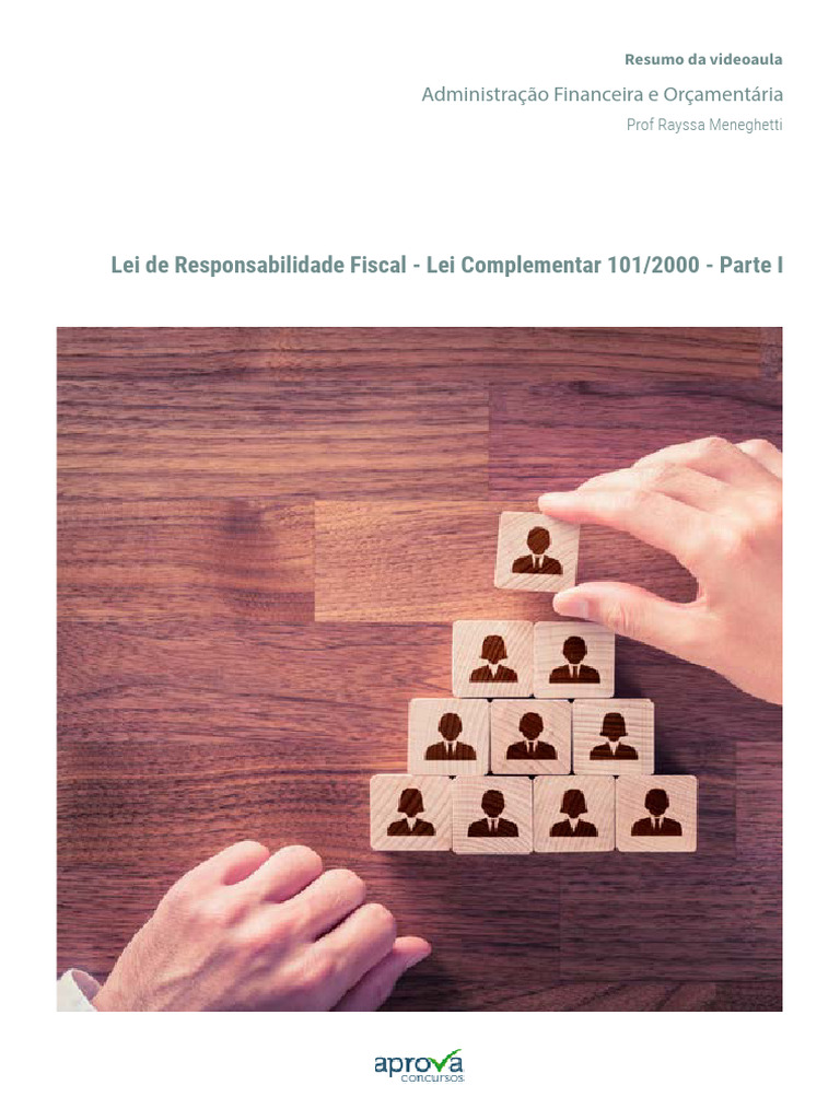 Resumo da Lei Complementar 101/2000 | PDF | Orçamento governamental ...