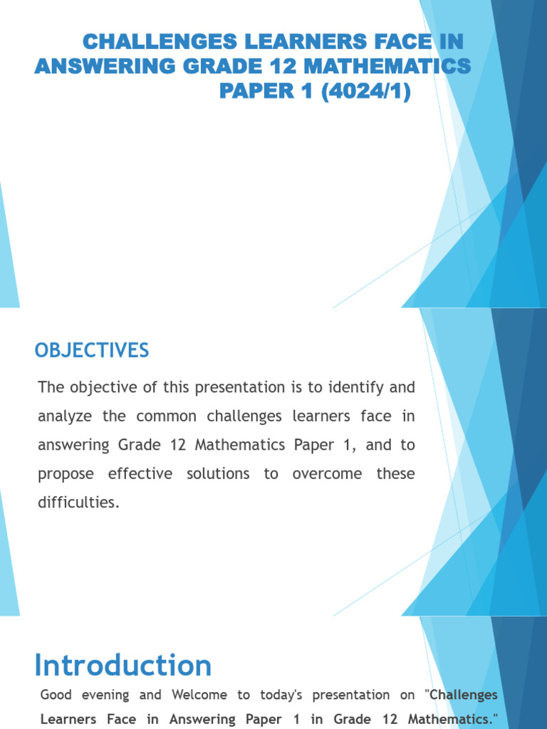 Overcoming Grade 12 Math Challenges | PDF | Mathematics | Algebra